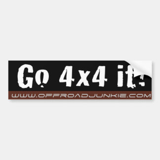 Autocollant De Voiture Disparaissent 4x4 il ! Adhésif pour pare-chocs