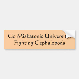 Autocollant De Voiture Disparaissent l'université de Miskatonic !