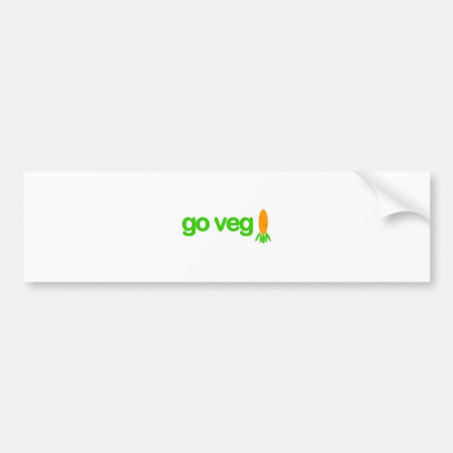 Autocollant De Voiture Disparaissent Veg ! (Devant)