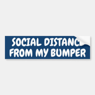 AUTOCOLLANT DE VOITURE DISTANCE SOCIALE DE MON BULLETIN