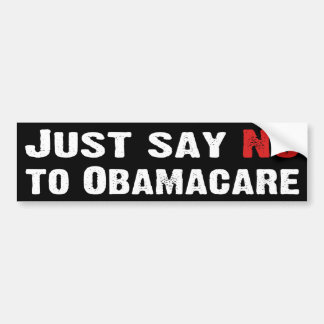 Autocollant De Voiture Dites juste non à Obamacare