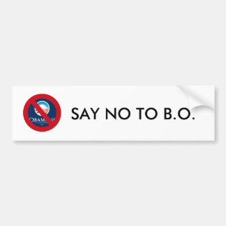 AUTOCOLLANT DE VOITURE DITES NON À B.O.