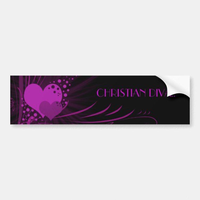 Autocollant De Voiture DIVA CHRÉTIENNE ! ! … Adhésifs pour pare-chocs (Devant)