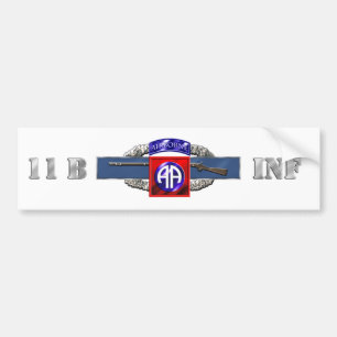 Autocollant De Voiture Division Aéroportée 11B quatre-vingt-deuxième