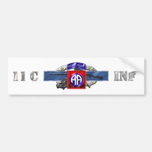 Autocollant De Voiture Division Aéroportée 11C quatre-vingt-deuxième