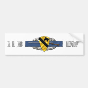 Autocollant De Voiture Division de la cavalerie 11B ęr