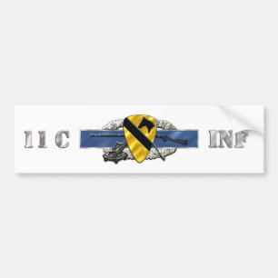 Autocollant De Voiture Division de la cavalerie 11C ęr