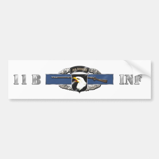 Autocollant De Voiture Division de l'assaut 11B 101st aérien (Devant)