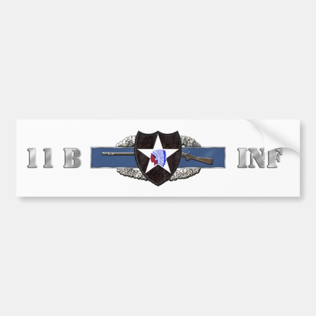Autocollant De Voiture Division d'infanterie 11B 2ème (Devant)