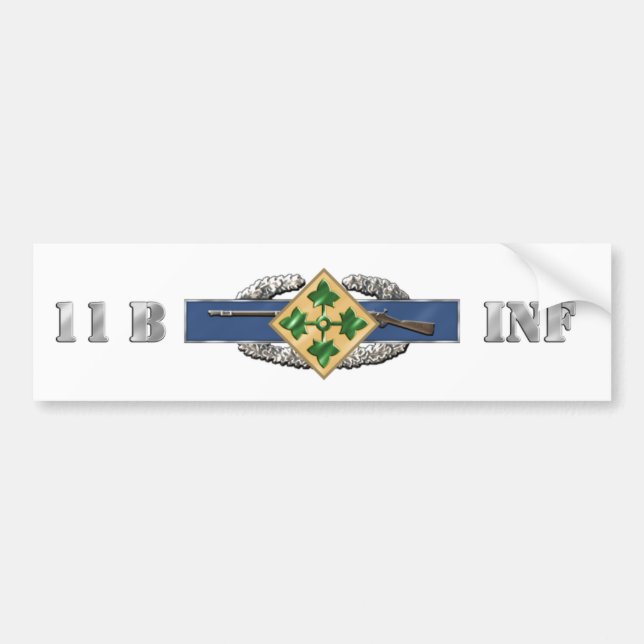 Autocollant De Voiture Division d'infanterie 11B 4ème (Devant)
