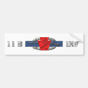 Autocollant De Voiture Division d'infanterie de l'INFANTERIE 11B 28ème
