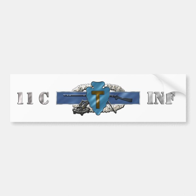 Autocollant De Voiture Division d'infanterie de l'INFANTERIE 11C (Devant)