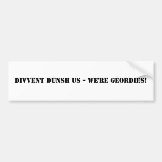 Autocollant De Voiture Divvent Dunsh nous - nous sommes Geordies !