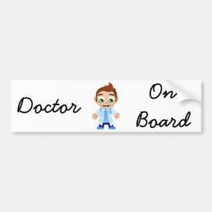 Autocollant De Voiture Docteur à bord