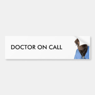 AUTOCOLLANT DE VOITURE DOCTEUR ON CALL
