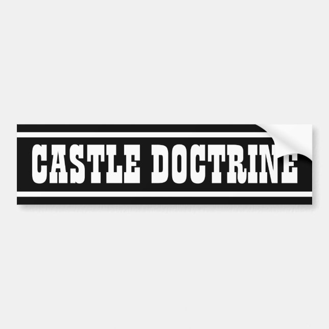 Autocollant De Voiture Doctrine de château (Devant)