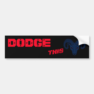 Autocollant De Voiture Dodge This Ram Aries Patriotic Blue Pearl