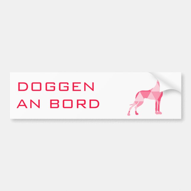 Autocollant De Voiture Doge Dreiecks (Devant)