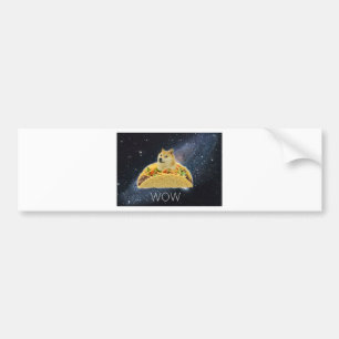 Autocollant De Voiture doge space taco meme