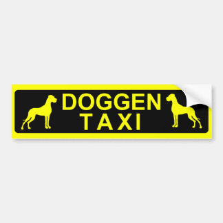 Autocollant De Voiture Doggentaxi