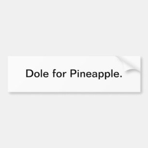 Autocollant De Voiture Dole pour l'ananas - adhésif pour pare-chocs