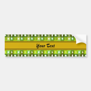 Autocollant De Voiture Dollar signe argent motif