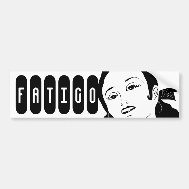 Autocollant De Voiture Dolores, adhésif pour pare-chocs de Fatigo (Devant)