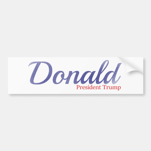 Autocollant De Voiture Donald, le Président Trump (Devant)