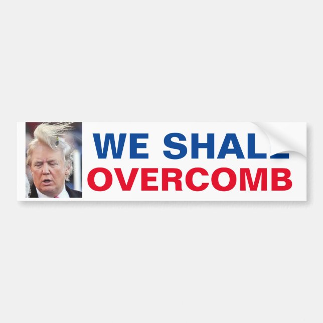 Autocollant De Voiture Donald que nous Overcomb (Devant)