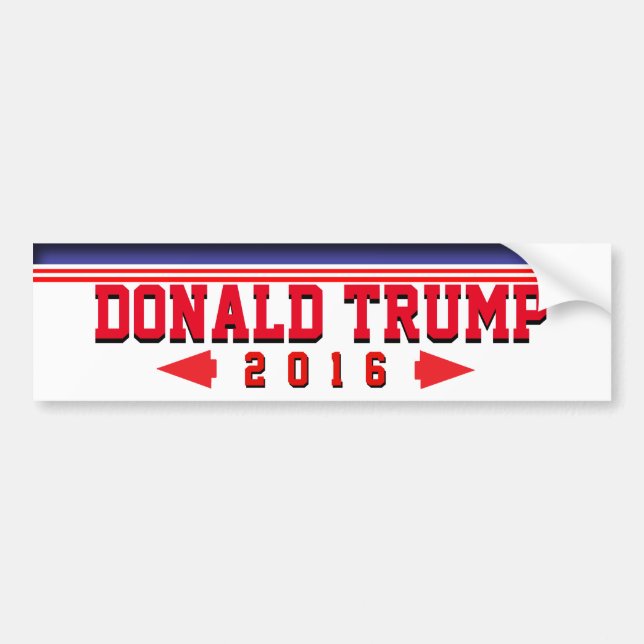 Autocollant De Voiture Donald Trump (Devant)