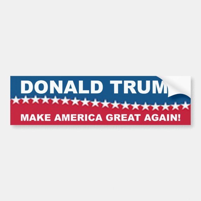 Autocollant De Voiture Donald Trump 2016 (Devant)
