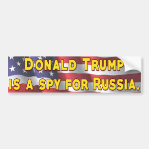 Autocollant De Voiture Donald Trump est un espion pour la Russie