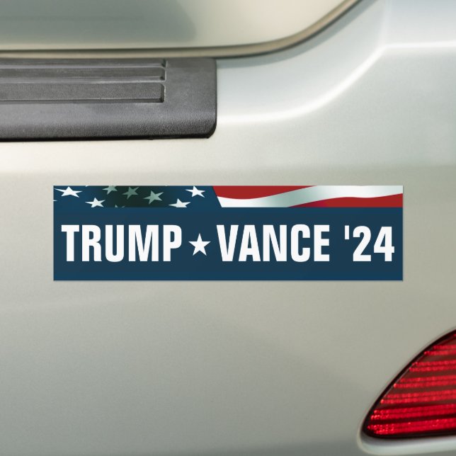 Autocollant De Voiture Donald Trump JD Vance Président 24 (En voiture)
