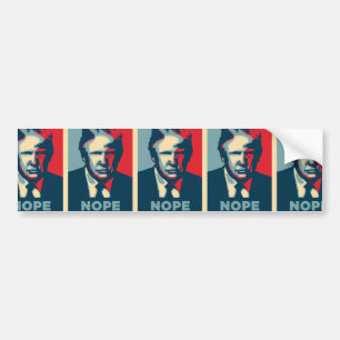 Autocollant De Voiture donald trump nope