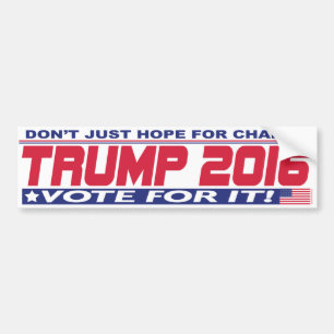 Autocollant De Voiture Donald Trump pour le président 2016