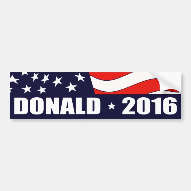 Autocollant De Voiture Donald Trump Président 2016 (Devant)