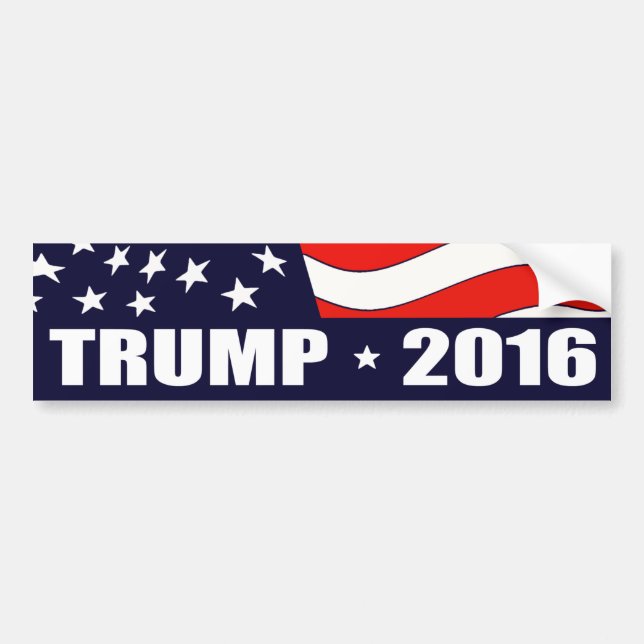 Autocollant De Voiture Donald Trump Président 2016 (Devant)
