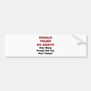 Autocollant De Voiture Donald Trump s'en va