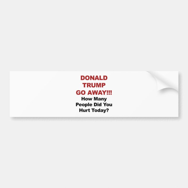 Autocollant De Voiture Donald Trump s'en va (Devant)