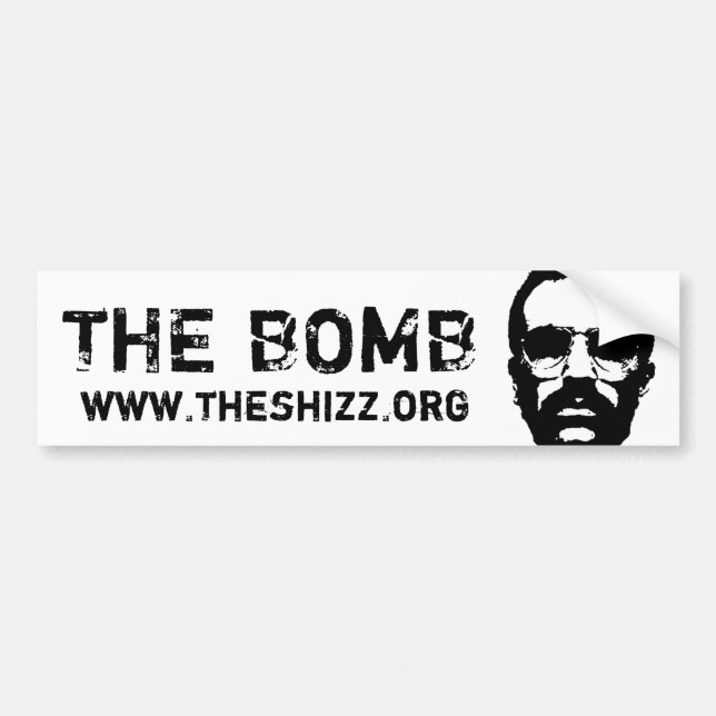 Autocollant De Voiture DONALDHEAD, LA BOMBE, www.theshizz.org (Devant)