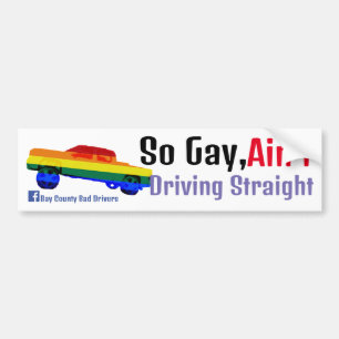 Autocollant De Voiture Donc Gay, ne conduis pas de crèche droite