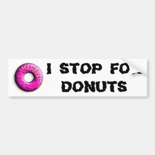 Autocollant De Voiture Donut Pinky avec des arrosages colorés + vos idées