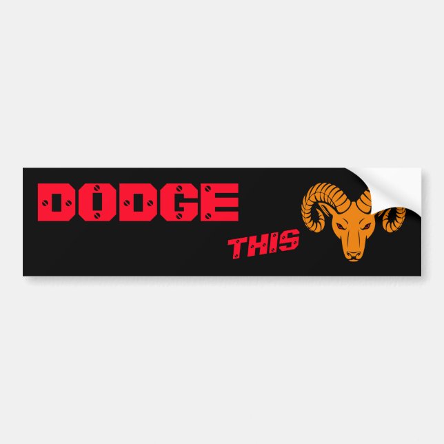 Autocollant De Voiture Dotez ce Ram Aries Super Orange Sport (Devant)