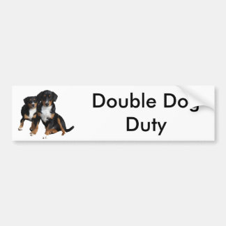 Autocollant De Voiture Double devoir de chien