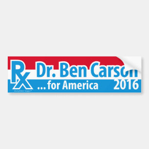 Autocollant De Voiture Dr. Ben Carson 2016 - prescription pour l'Amériqu