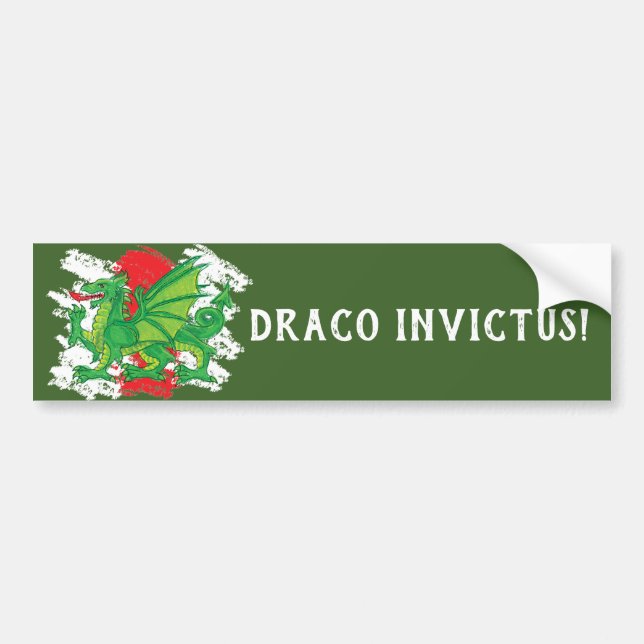 Autocollant De Voiture Draco Invictus (Devant)