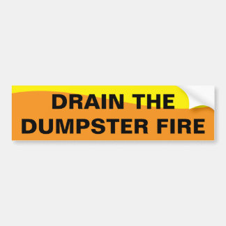 AUTOCOLLANT DE VOITURE DRAIN THE SWAMP