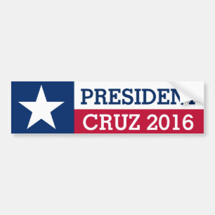 Autocollant De Voiture Drapeau 2016 du Texas d'élection du Président Ted
