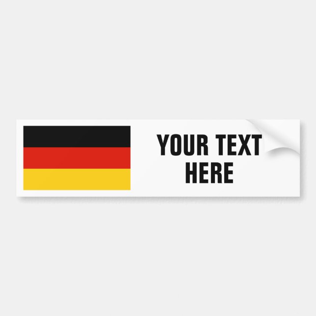Autocollant De Voiture Drapeau allemand des adhésifs pour pare-chocs de (Devant)