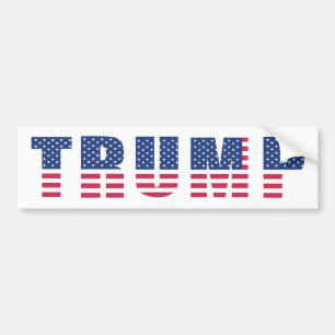 Autocollant De Voiture Drapeau américain de Donald Trump aux élections pr